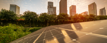 Solar energy demand growth shown through large scale solar installations meeting rising global electricity demand